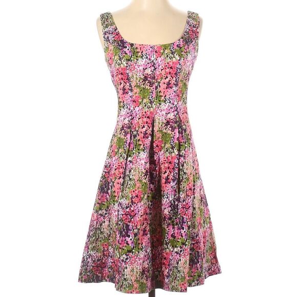 Floral Fit & Flare Dress - Picture 1 of 8